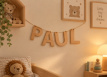 00824A Lettre en bois pour une guirlande