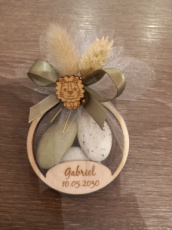 anneau1a Anneaux bois 6cm personnalisé -  garni